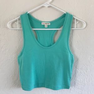NWOT Mint Racerback Crop Top